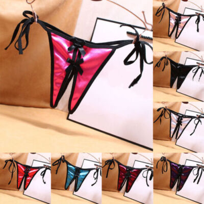 Sexy Women Lace Thong G-string Panties Lingerie Underwear Crotchles T-back