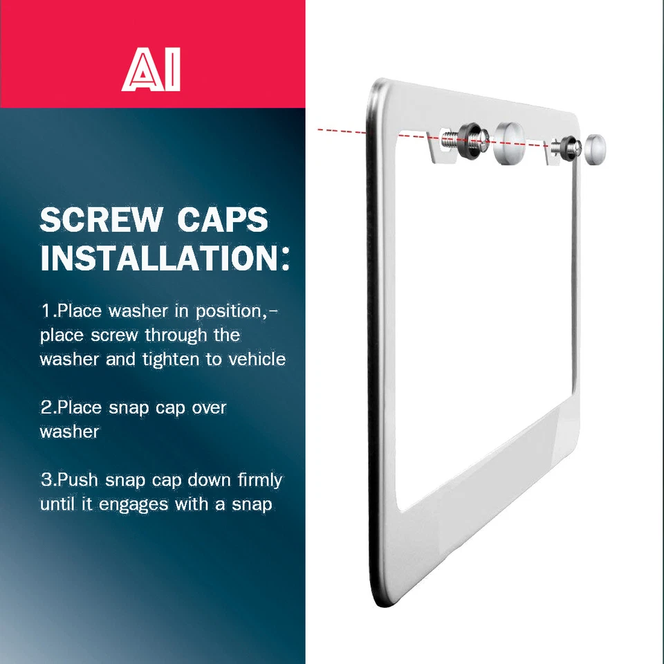 Saab Black License Plate Frame Stainless Steel with Laser Engraved  - Image 4 of 4