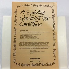 A Spiritual Quodlibet for Christmas Choral Music  SATB 1973