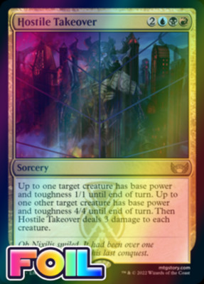 x1 Hostile Takeover SNC MTG 191/281 FOIL RARE M/NM 1x