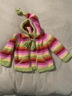 Brand New 100% Wool Handmade Knitted Girls Sweater With Hood 24 Months — photo 1