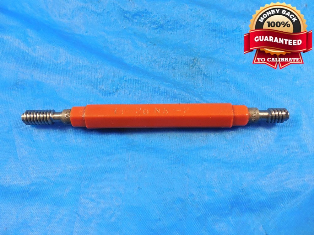 14-20 NS-2 Thread Plug Gauge GO/NO-GO .2095-.2120 Precision Quality 14-20 NS-2 Thread Plug Gauge GO/NO-GO .2095-.2120 Precision Quality