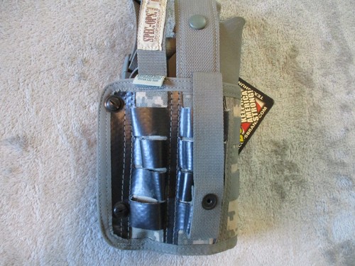 Spec Ops Brand Glock 17 22 31 Holster ACU Camo Green Molle Drop Leg Left Hand - Picture 11 of 20