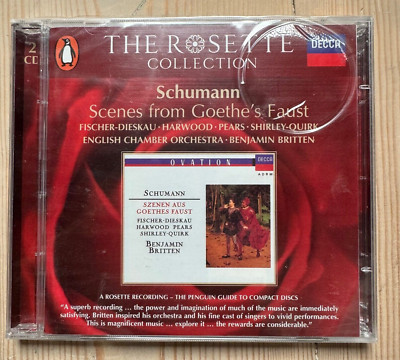 Schumann Scenes from Goethe's Faust Benjamin Britten NEW SEALED CD