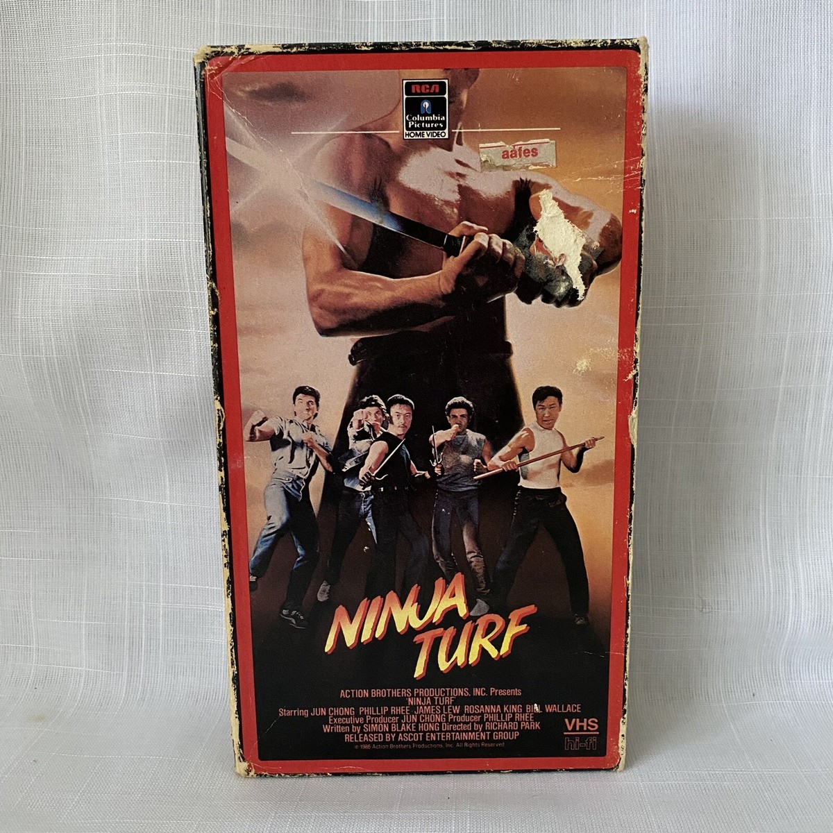 Ninja Turf RARE RCA 1st Edition Side Open Case VHS 80s cult