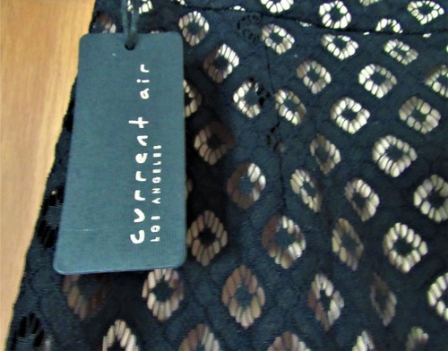 ANTHROPOLOGIE NWT BLACK LACE SKIRT WITH NUDE UNDERSKIRT - Picture 5 of 5