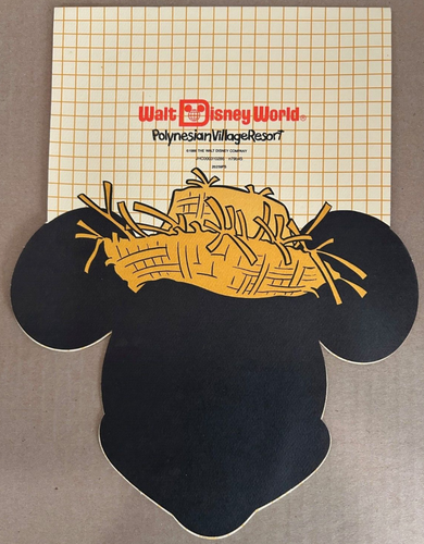 RARO & HTF - 1986 DISNEY POLYNESIAN VILLAGE - MENU BAMBINI - OTTIME CONDIZIONI - Foto 3 di 4