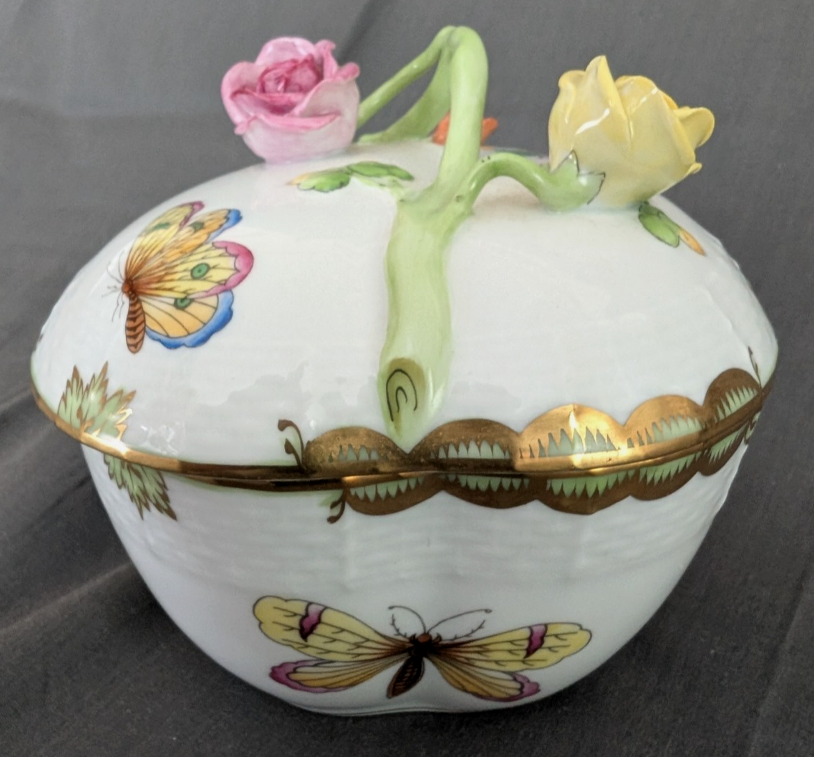 食器 HERENDHVNGARY HANDPAINTED herend hungary hand painted covered dish | eBay