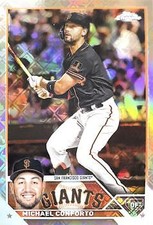 Michael Conforto 2023 Topps Chrome Logofractor Edition #219 San Francisco Giants