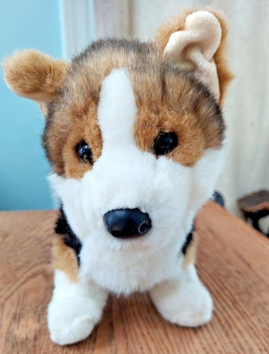 KONNER the WELSH CORGI Dog Plush Douglas Cuddle Toys Brown Black White 18