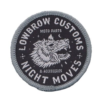 Lowbrow Customs Night Moves Patch chopper Harley patch Shovelhead Sportster