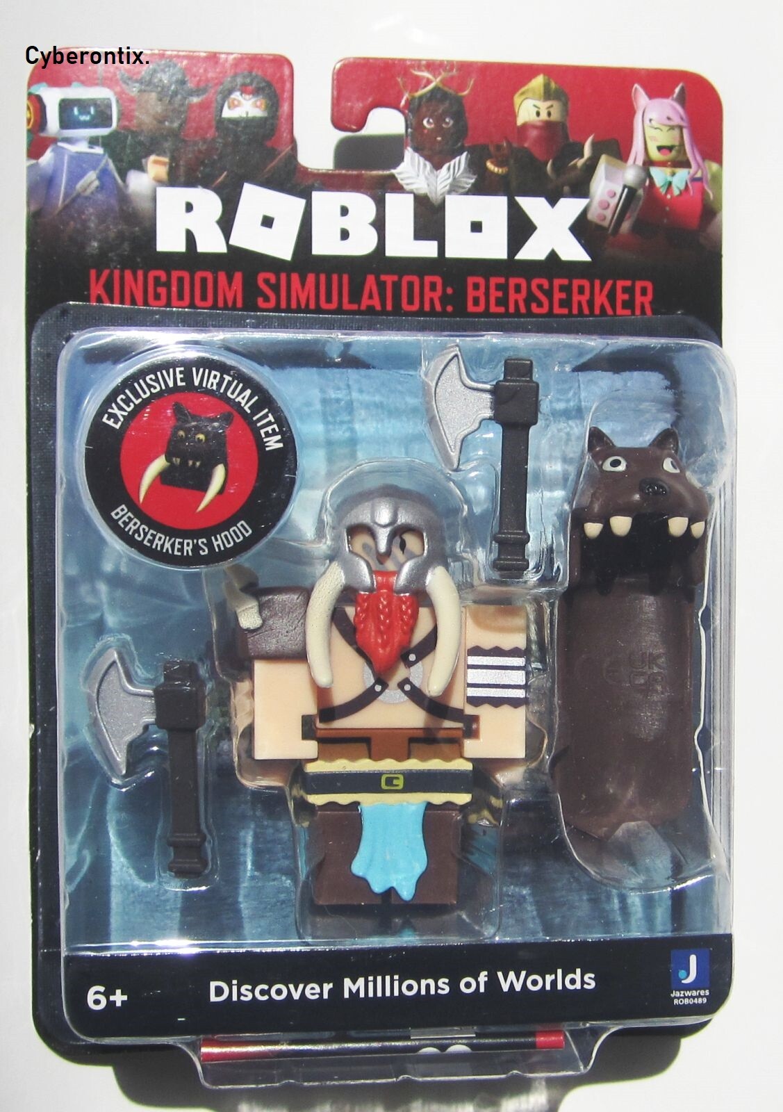 Roblox Kingdom Simulator: Berserker Action Figure 3-Inch NEW in Package Jazwares