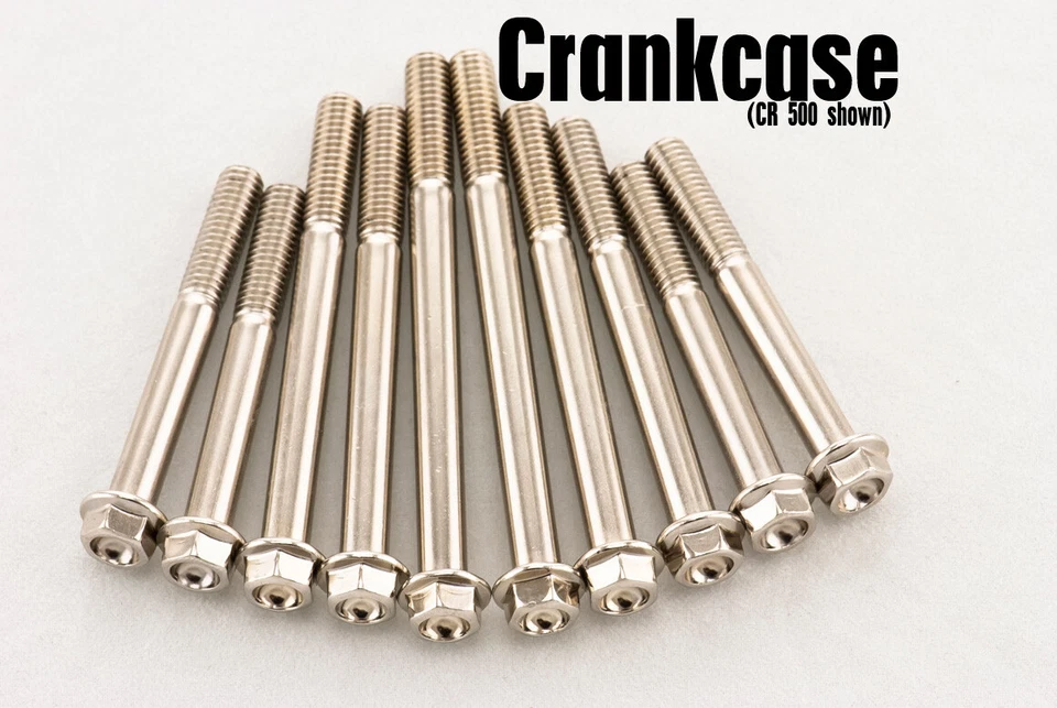 Kit de pernos de motor para Honda CR 500R | Funciona níquel, aspecto Ti sin el precio Ti! Foto 3 de 4