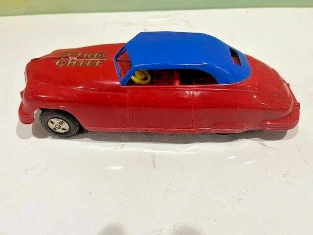 2095.3 - Coche Jefe de Bomberos Marx 10"L De Colección, Fricción, Carrocería de Plástico ¡Vehículo de Juguete! Foto 2 de 4