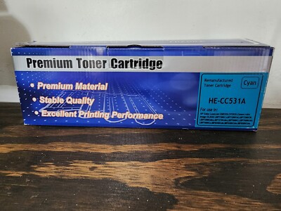 Premium Toner Cartridge HE-CC531A (Cyan) For HP Color LaserJet CM2320, CP2026