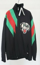GUCCI sz US S Mens Oversize Nylon Panther Track Jacket w/ Web Intarsia RRP 1980