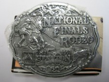 National Finals Rodeo Hesston 1997 NFR Youth Cowboy Buckle, Vintage, Orig. Pkg.