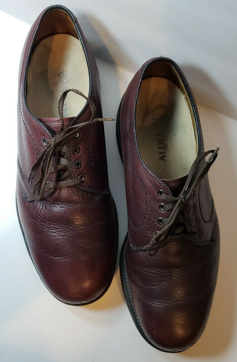 Alden 308 Brown Blucher Leather Oxfords Vintage Goodyear  display picture 3