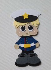 Marines Guy Blonde Hair. Scrapbook, Card Making Paper Piecing