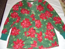 Womens BRAND NEW Christmas Scrub Top, Surgical, Nurse, CNA, Physician, PRINCESS
