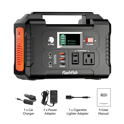 Flashfish E200 Portable Power Station 200W/151Wh AC Pure Sine Wave For Camping 