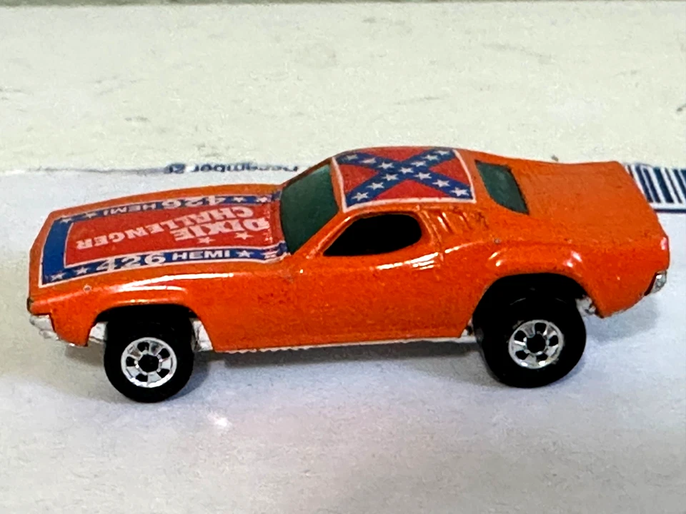 Hot Wheels Blackwall Dixie Challenger 426 Hemi Flag naranja ¡excelente estado limpio! Foto 2 de 4