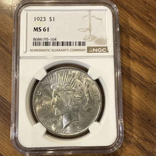 1923 $1 Peace Dollar NGC MS61 🔥🔥