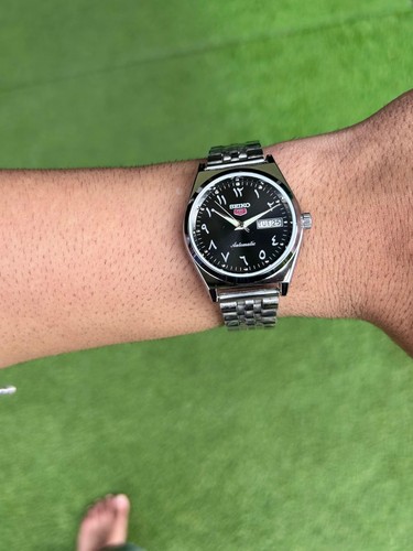 Reloj Vintage SEIKO Árabe Negro Sunburst 6309 Movimiento Automático Hecho en Japón. - Imagen 2 de 3