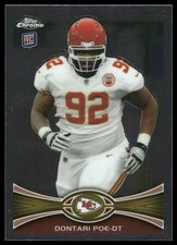 Dontari Poe Rookie RC 2012 Topps Chrome #94 Kansas City Chiefs