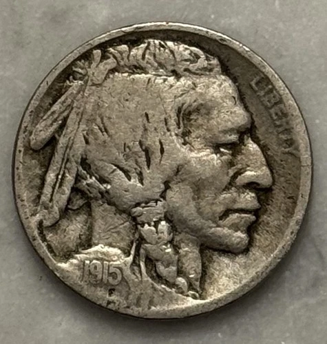 1915-P Buffalo Nickel - F - Fine