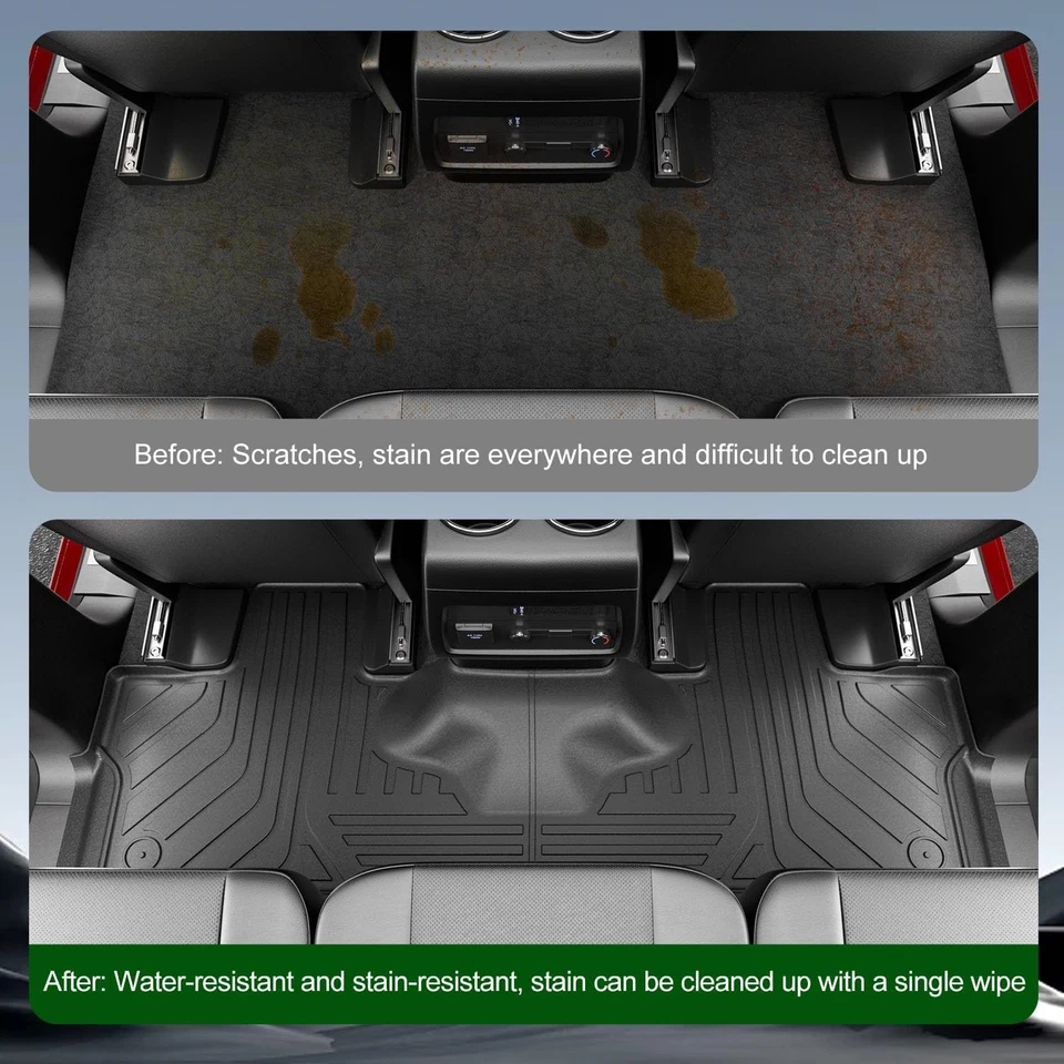 7-Seat Floor Mat Cargo Mat Trunk Liner For 2003-2017 Ford Expedition Navigator - Image 3 of 4