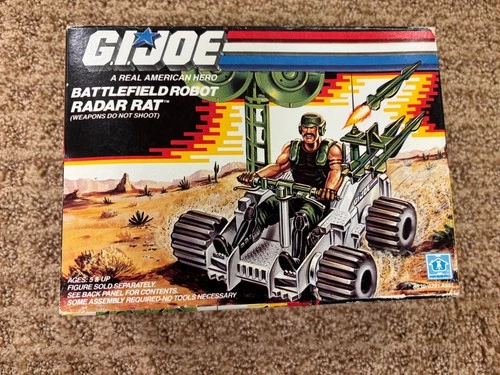VINTAGE 1988 GI JOE BATTLEFIELD ROBOT RADAR RAT MISB FACTORY SEALED