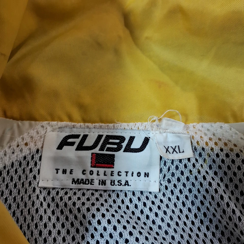 Fubu Men's Windbreaker Jacket Size XXL Made in USA Y2K Vintage 90s - Image 3 of 4