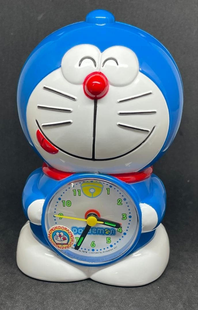Doraemon Alarm Clock Rare Heisei Working Figure Timepiece Authentic Genuine