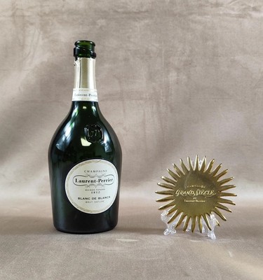 Champagne Magnet Laurent-Perrier Cuvée Grand Siècle Metal France Vintage 1980