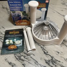 Great American Steakhouse Onion Machine Maker Bloomin' Onion w/Recipes Complete