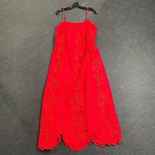 FARM RIO Richelieu Sleeveless Maxi Dress Women's Size L Red Flowers