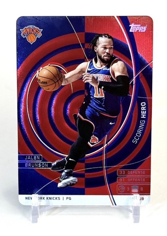 Jalen Brunson - Scoring Hero HoloFoil - 2025 Topps Match Attax #SH-JB VHTF MINT!