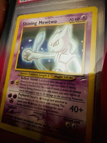 Shining Mewtwo Holo 109/105 PSA 4 2002 Pokemon Neo Destiny Secret Rare + Guard - Picture 3 of 3