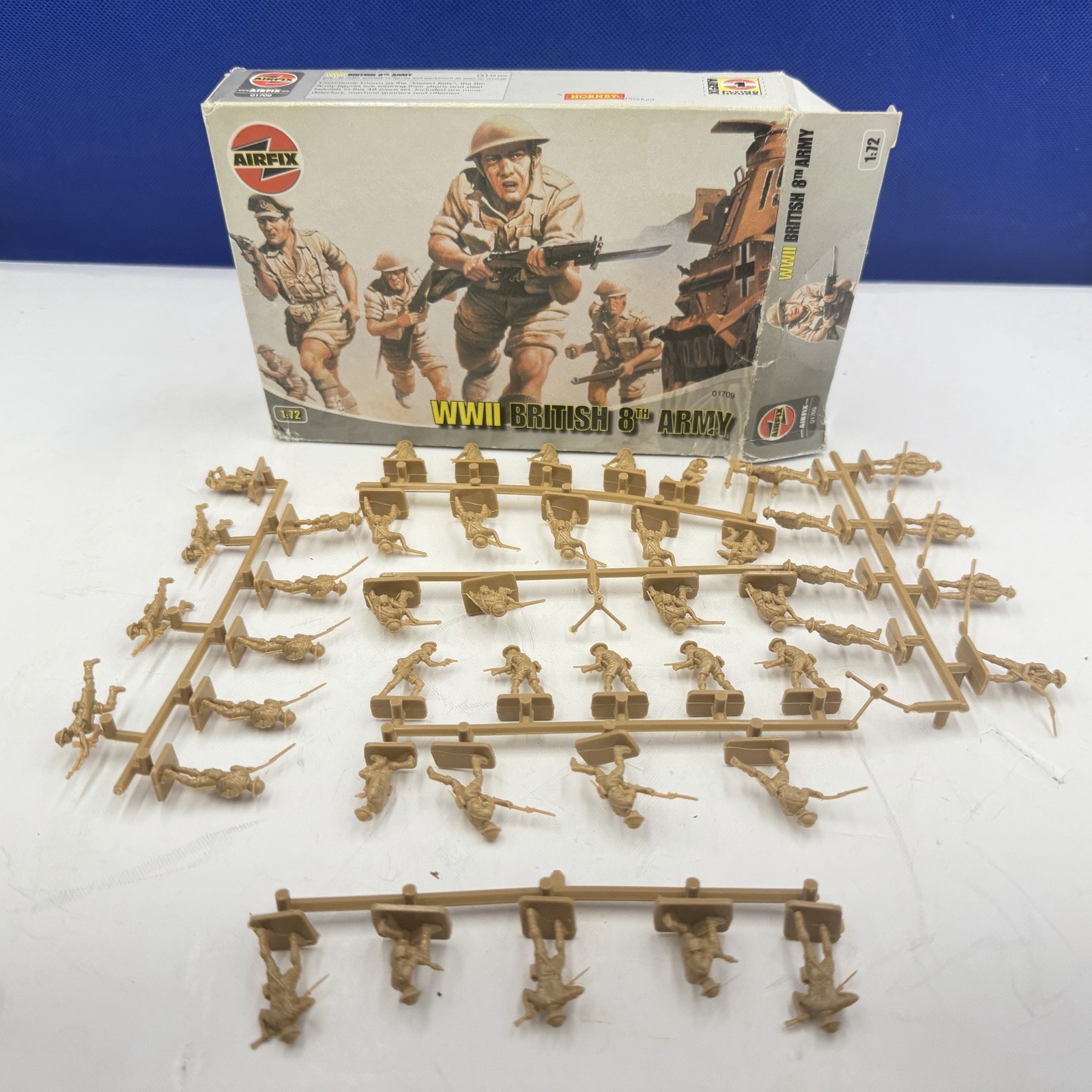 Airfix 01709 British 8th Army WW2 Complete Set HO-OO 1/72  SCALE FIGURES
