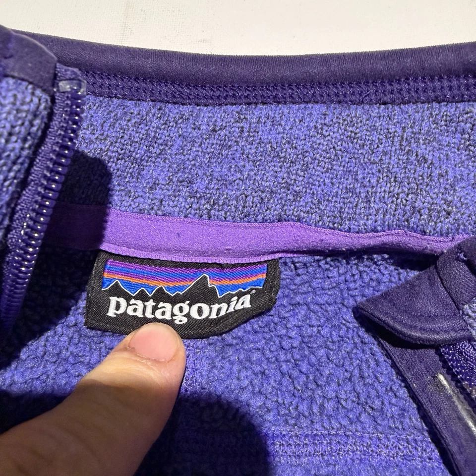 Chaleco Suéter Patagonia Better Púrpura Mujer’s Pequeño – Cremallera Necesita Reparación Foto 3 de 4