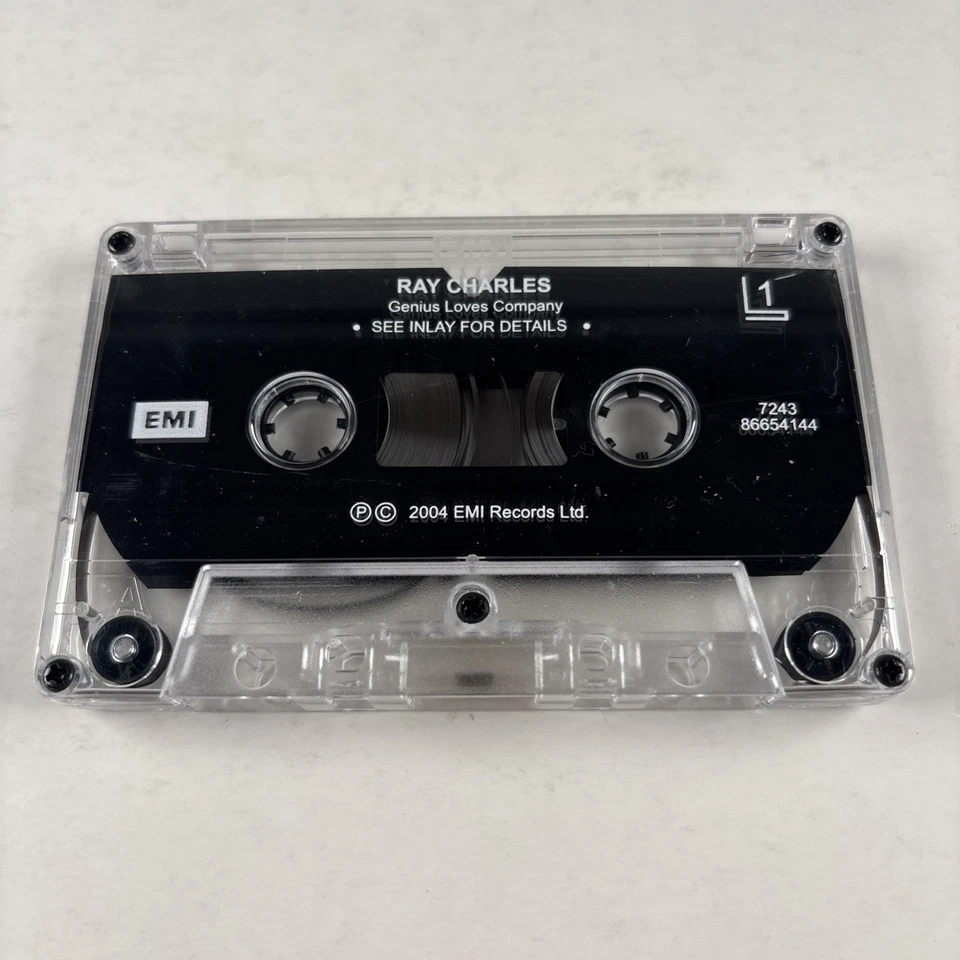 Ray Charles Genius Loves Company 2004 cassette Elton John Willie Nelson - Image 3 of 4