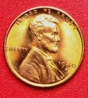 1940-S Lincoln Wheat Cent Penny GEM RED BU From an Original Bank Roll