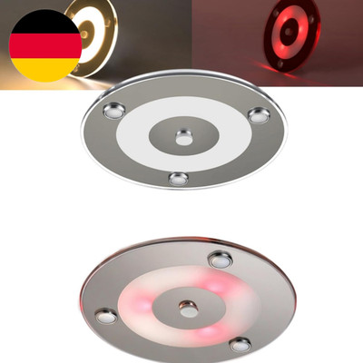2Pack 100Mm 12V LED Lampe Wohnmobil, Rundheit Deckenleuchte 12V, 3W Flach Decken