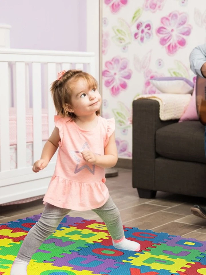 36X Espuma Alfabeto Números Piso Bebé Juego Mat 3D Puzzle 11.8 * 11.8 pulgadas Juguetes para niños Foto 3 de 4