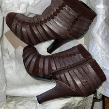 Origi 1195 Excellent condition BOTTEGA VENETA Booties Brown EU36 App.22.5cm 