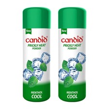 2 X Candid Prickly Heat Powder Menthol Cool For Fungal Infections Redness -120gm