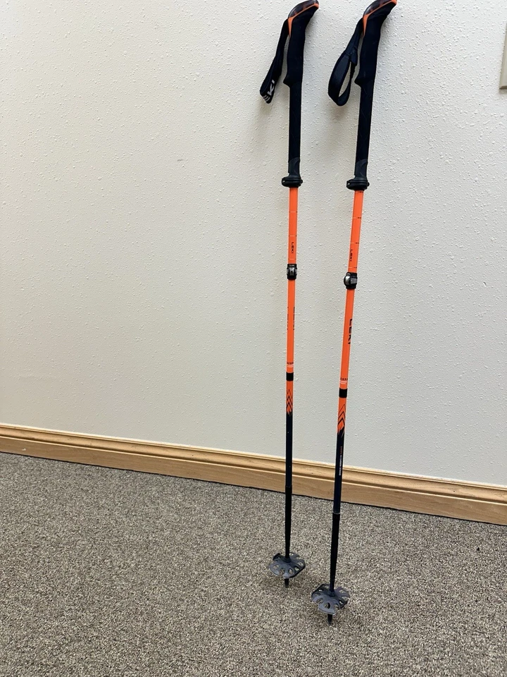 LEKI Sherpa Carbono Fuerte Bastones de Esquí de Fondo Bastones Splitboard Naranja Foto 2 de 4