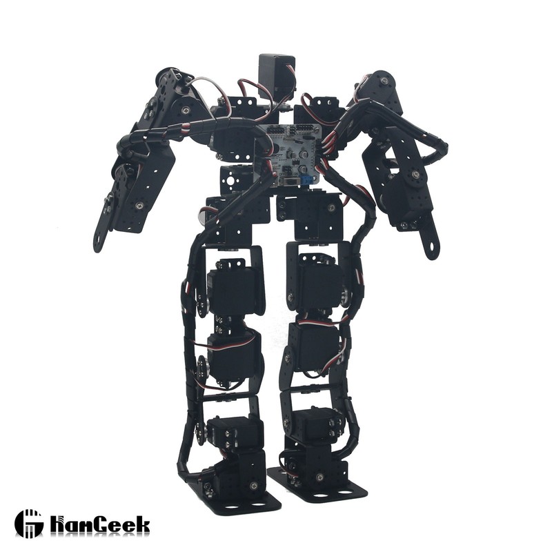 17DOF Biped Robot Educational Robot Kit w/ Servo Brackets Humanoid Robot pe66