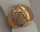 Eagle Silver Ring ,Eagle Handmade Mens Gift Ring,Stone Eagle Wedding Gift Ring